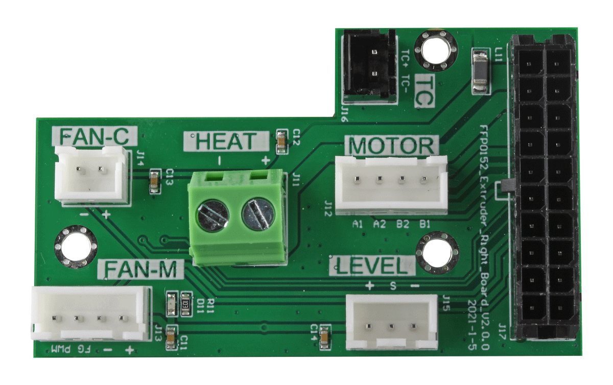 Flashforge Creator 4 Right Extruder Board