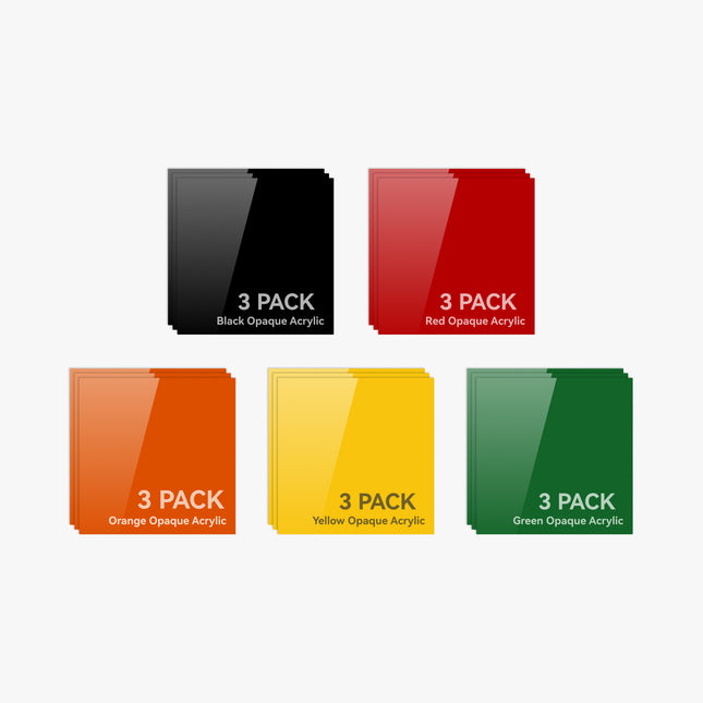 Ultimate 3mm Opaque Glossy Acrylic Kit (15 pz)