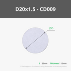 D20x1.5 mm (20PCS) - CD009