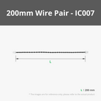 200mm Wire Pair with SH1.0(5PCS) - IC007