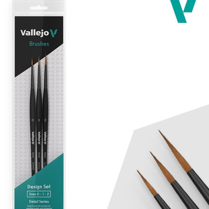 Vallejo Synthetic Hair Detail Design Set