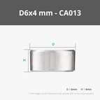 D6x4 mm Round Magnet (10PCS) - CA013