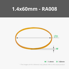 1.4x60mm Basic (100PCS) - RA008
