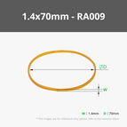 1.4x70mm Basic (100PCS) - RA009