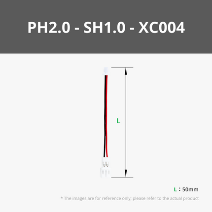 50mm PH2.0 a SH1.0 Conversion Cavo