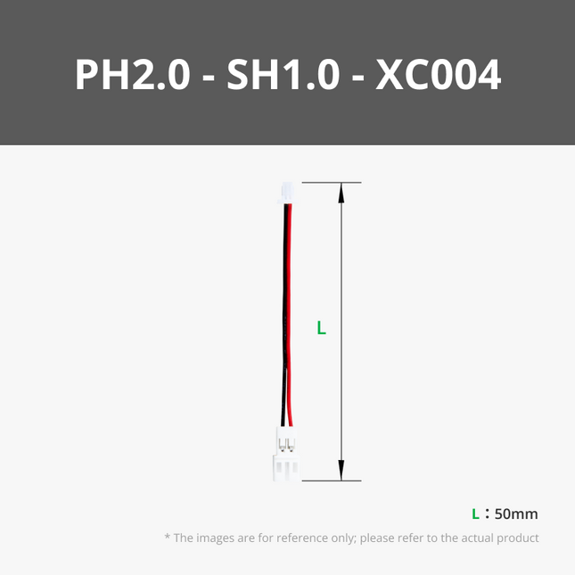 50mm PH2.0 a SH1.0 Conversion Cavo