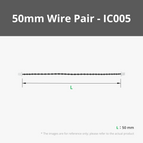 50mm Wire Pair with SH1.0(5PCS) - IC005
