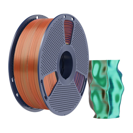 Sunlu PLA+ Seta Tri-Color Arancione Blu Verde