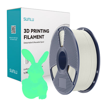 Sunlu PLA Fosforescente 1.75mm 1kg - Bianco e Verde