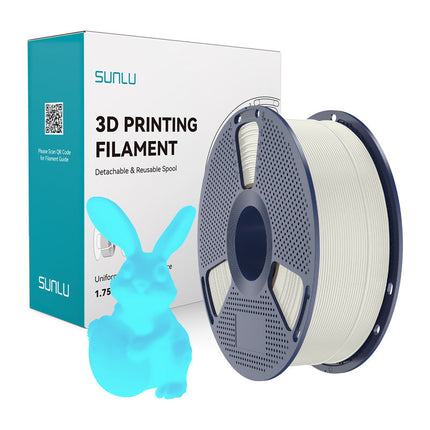 Sunlu PLA Fosforescente 1.75mm 1kg - Bianco e Blu