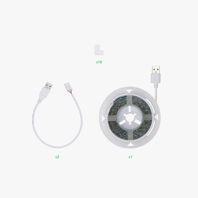 6500K Bianco LED Luce Striscia Bundle
