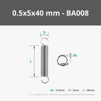 0.5x5x40 mm (5PCS) - BA008