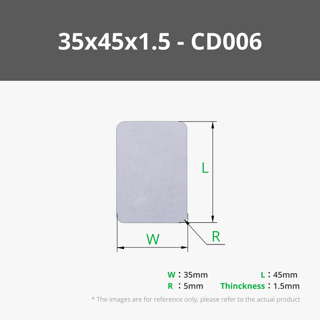 Rectangle Magnetico Stickers con Rotondo Corners