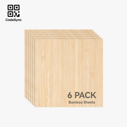 3mm Bamboo Scheda (6pz)