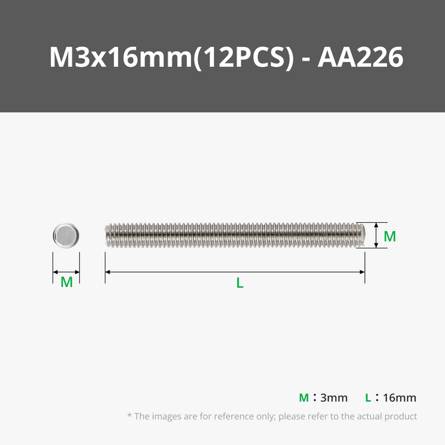 M3 Carbon Acciaio Completo - Thread Asta