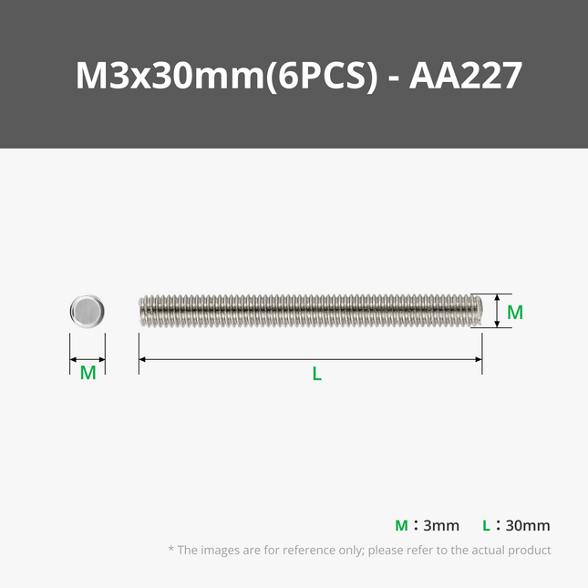 M3 Carbon Acciaio Completo - Thread Asta