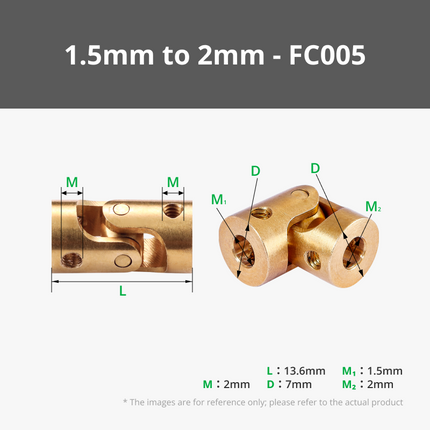 Universal Joint Albero Giunto con Viti