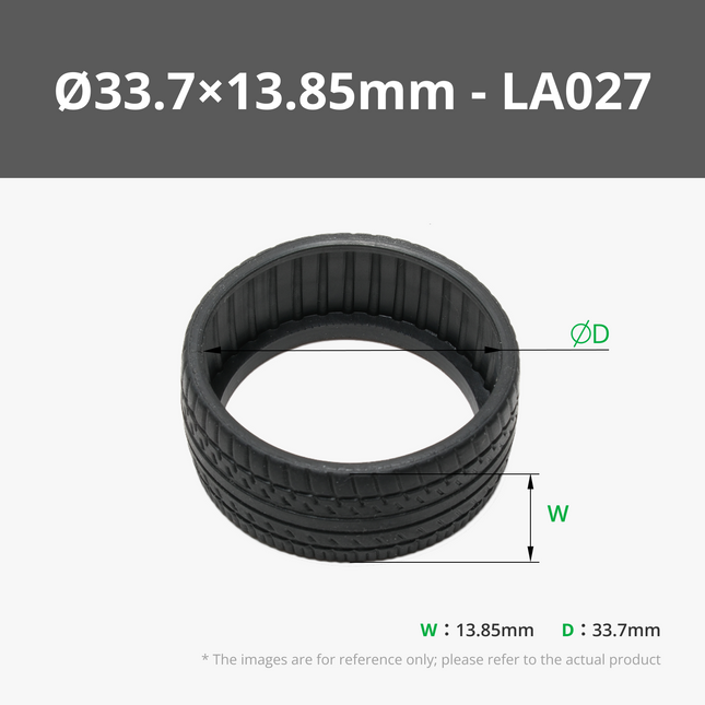 Ø33.7×13.85mm Gomma Tire (4pz)