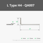 L Type H4 Hex Wrench (2PCS)