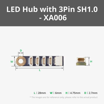 WS2812 LED Hub con 3Pin SH1.0 Connettore (1pz)