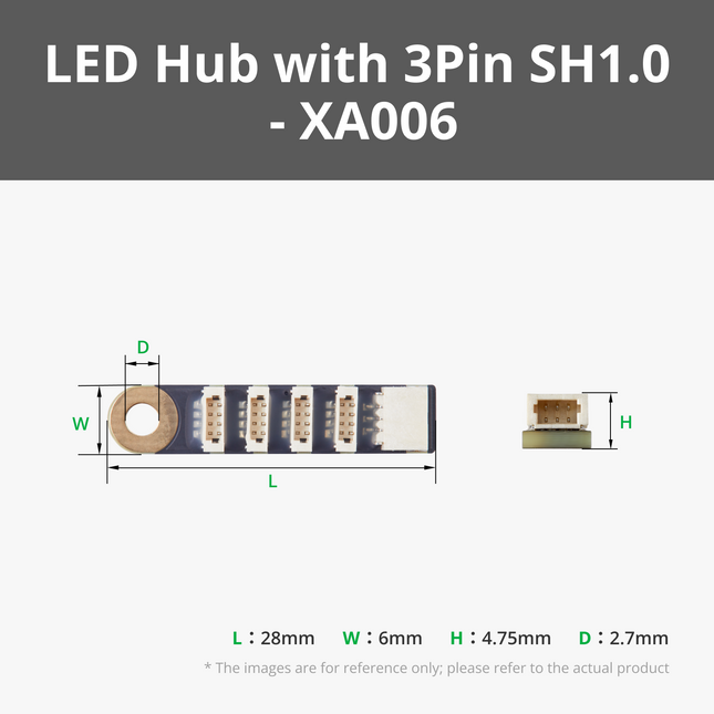 WS2812 LED Hub con 3Pin SH1.0 Connettore (1pz)