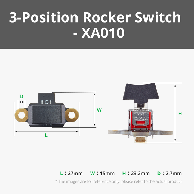 Three - Position Rocker Interruttore Modulo con 3Pin SH1.0 Connettore(1pz)