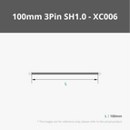100mm Wire with 3Pin SH1.0 Connectors (2PCS) - XC006