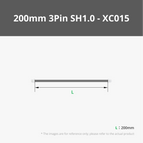 200mm Wire with 3Pin SH1.0 Connectors (2PCS) - XC015
