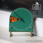 Rotating dial clock - ZH095