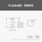 0.3x6x80 mm (5PCS) - BB002