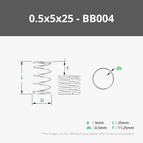 0.5x5x25 mm (5PCS) - BB004