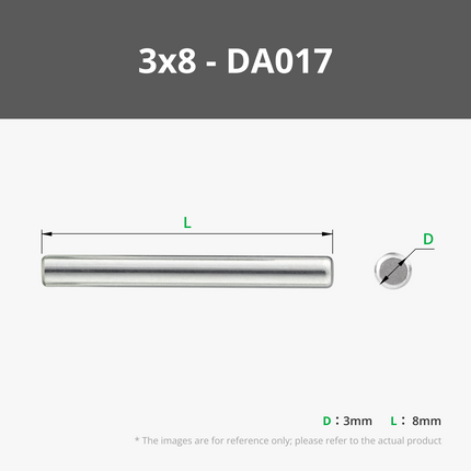 D3 Inox Acciaio Dowel Pin