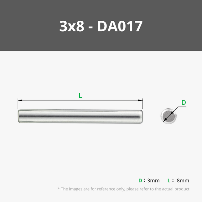 D3 Inox Acciaio Dowel Pin