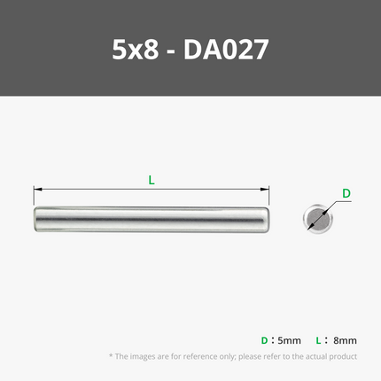 D5 Inox Acciaio Dowel Pin