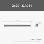 2x20 mm (20PCS) - DA011