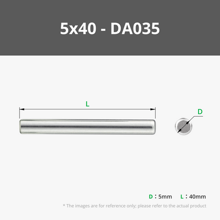 D5 Inox Acciaio Dowel Pin