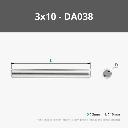 D3 Inox Acciaio Dowel Pin