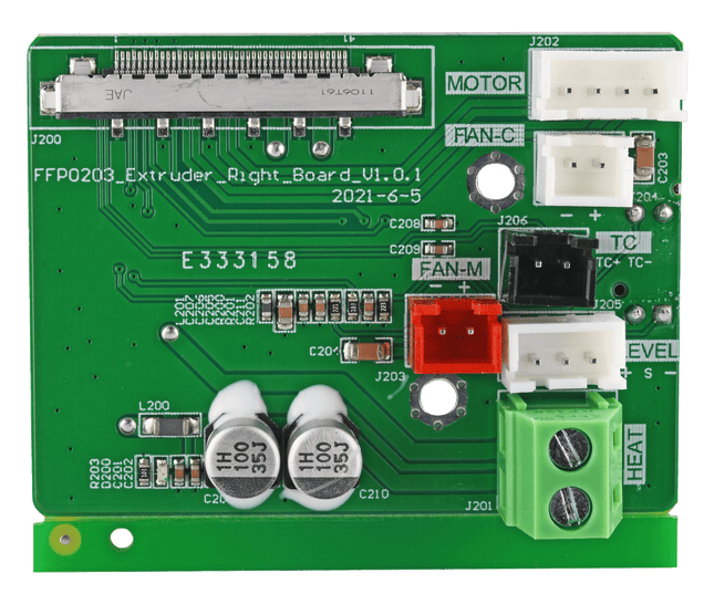 Flashforge Creator 3 Pro scheda estrusore destro - 30002136002