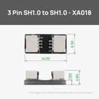 SH1.0 to SH1.0 3Pin Connector Adapter Board (2PCS) - XA018