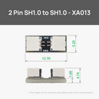 SH1.0 to SH1.0 2Pin Connector Adapter Board (2PCS) - XA013