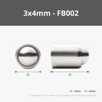 3x4 mm (10PCS) - FB002