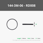 HTD 144-3M-06 (1PCS) - RD008