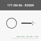 HTD 177-3M-06 (1PCS) - RD009