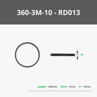 HTD 360-3M-10 (1PCS) - RD013