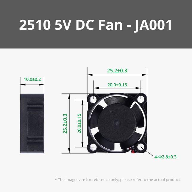 2510 5V DC Ventola con SH1.0 Connettore
