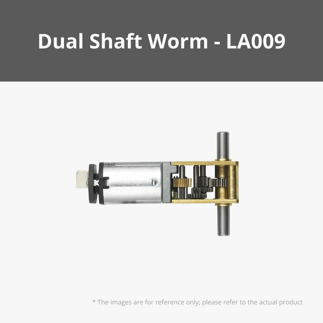 N20 Dual Albero Worm Ingranaggio Motore (1pz) - LA009