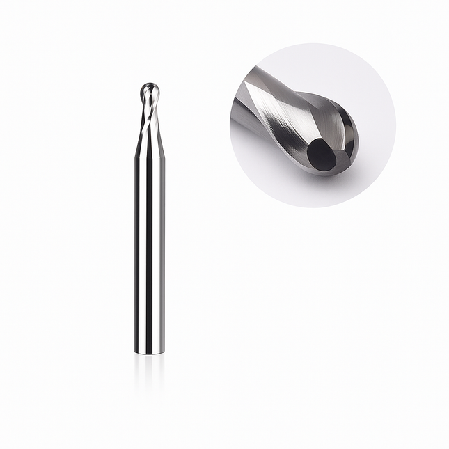 Makera - Two Flute Ball Nose Bit for Metal - 1/8″ Shank