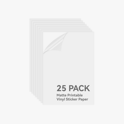 Bianco Matte Printable Vinile Adesivo Paper (25pz)
