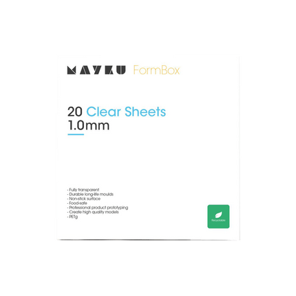 Mayku FormBox Clear Sheets 1.0mm 20 pack