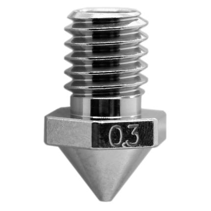 Micro Swiss Brass Plated Wear Resistant Nozzle for Flashforge 0.8mm